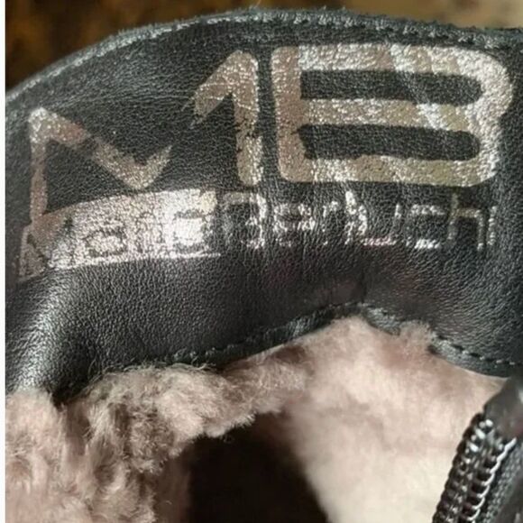 MARIO BERLUCCI GENUINE FULLY LINED SHEARLING SHEEPSKIN LEATHER ITALIAN B… - Picture 8 of 9